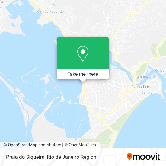 Praia do Siqueira map