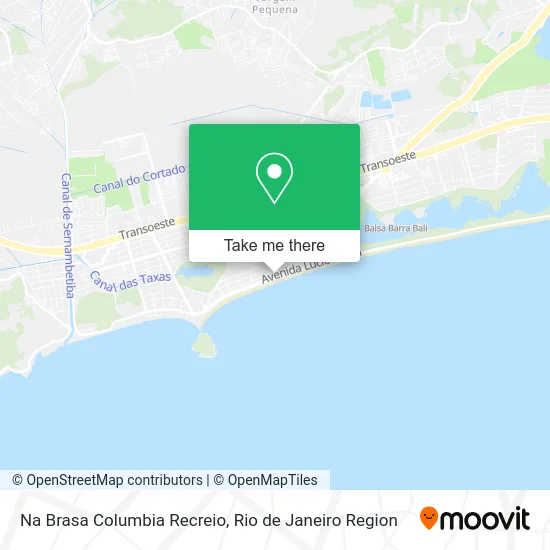 Na Brasa Columbia Recreio map