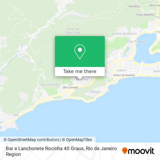 Bar e Lanchonete Rocinha 40 Graus map