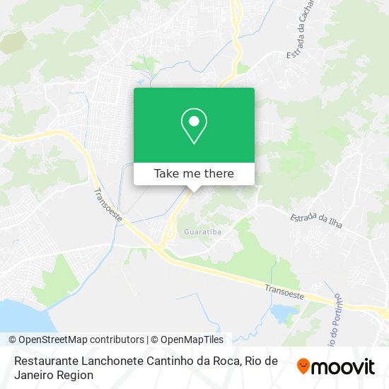 Restaurante Lanchonete Cantinho da Roca map