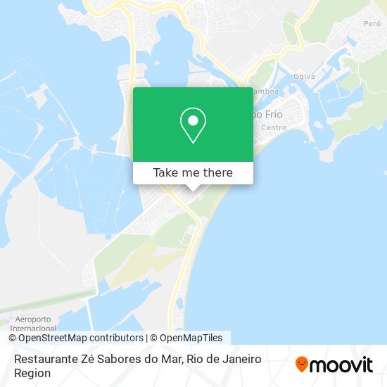 Mapa Restaurante Zé Sabores do Mar
