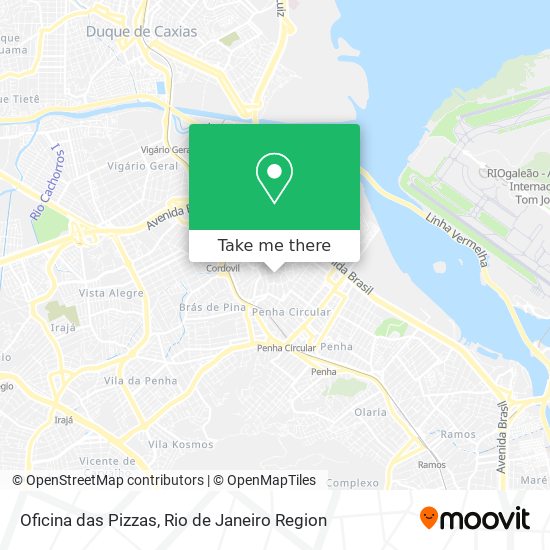 Mapa Oficina das Pizzas