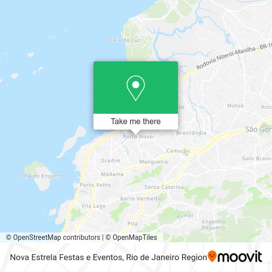 Nova Estrela Festas e Eventos map