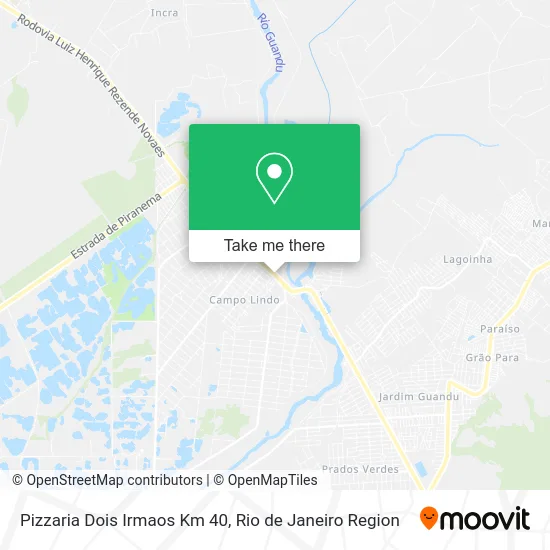 Pizzaria Dois Irmaos Km 40 map