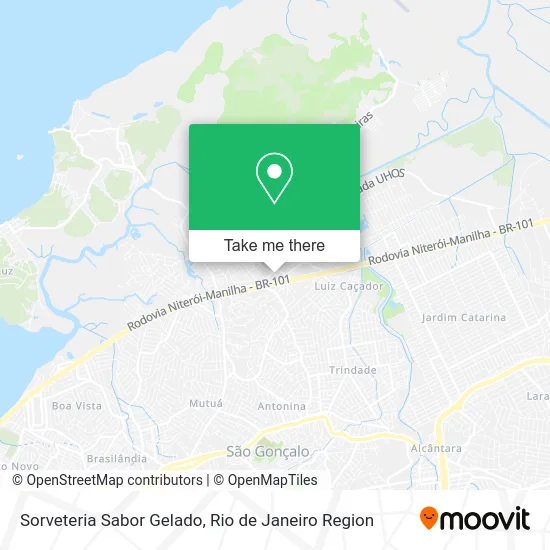 Sorveteria Sabor Gelado map