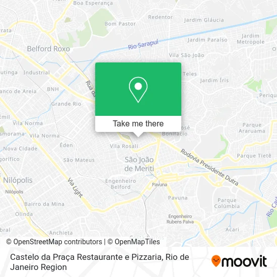 Castelo da Praça Restaurante e Pizzaria map