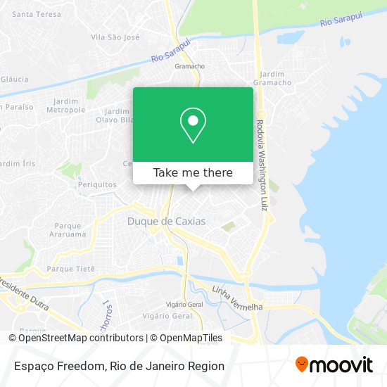 Espaço Freedom map