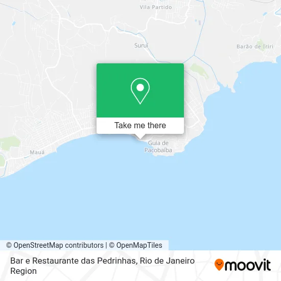 Bar e Restaurante das Pedrinhas map