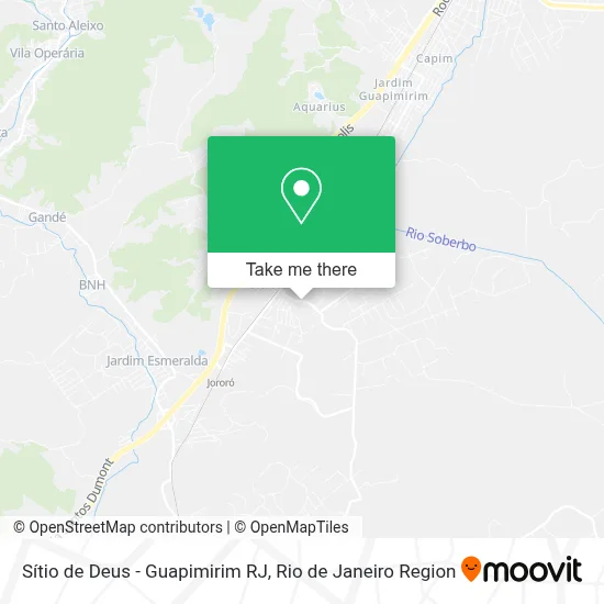 Sítio de Deus - Guapimirim RJ map