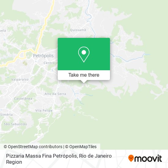 Pizzaria Massa Fina Petrópolis map