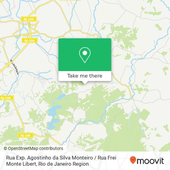 Mapa Rua Exp. Agostinho da Silva Monteiro / Rua Frei Monte Libert