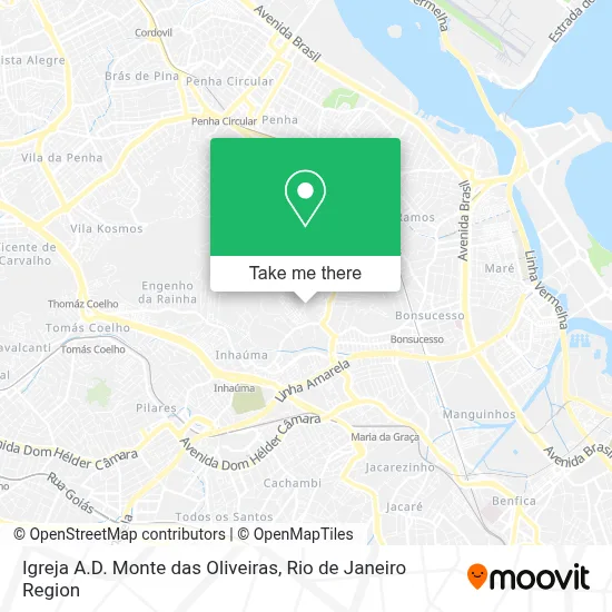 Igreja A.D. Monte das Oliveiras map