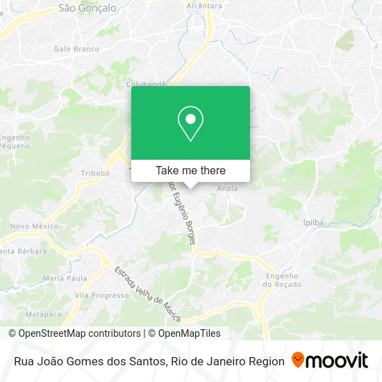 Rua João Gomes dos Santos map