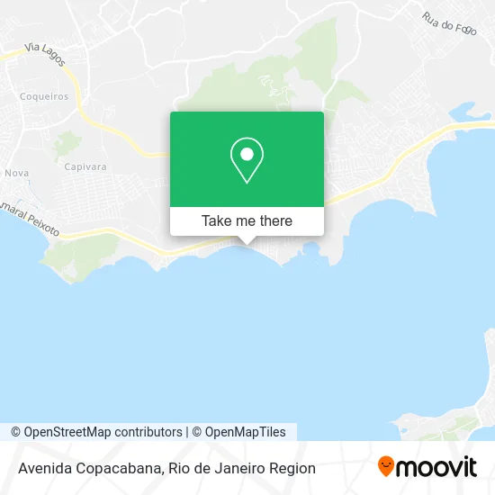 Avenida Copacabana map