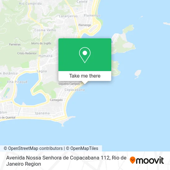 Avenida Nossa Senhora de Copacabana 112 map