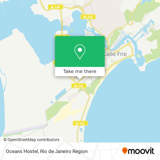 Mapa Oceans Hostel