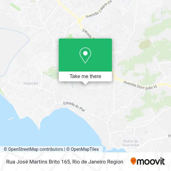 Rua José Martins Brito 165 map