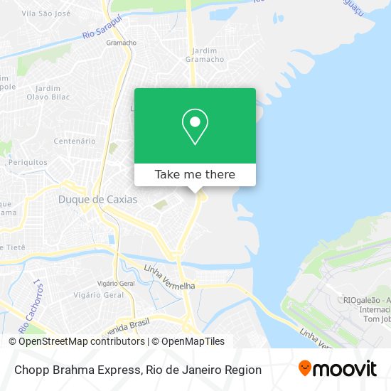 Chopp Brahma Express map