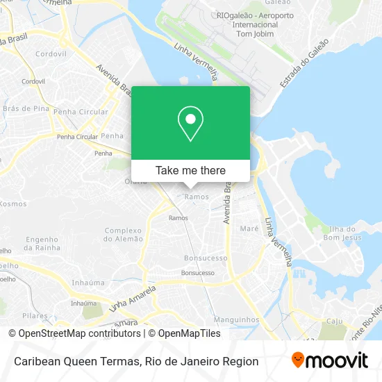 Caribean Queen Termas map