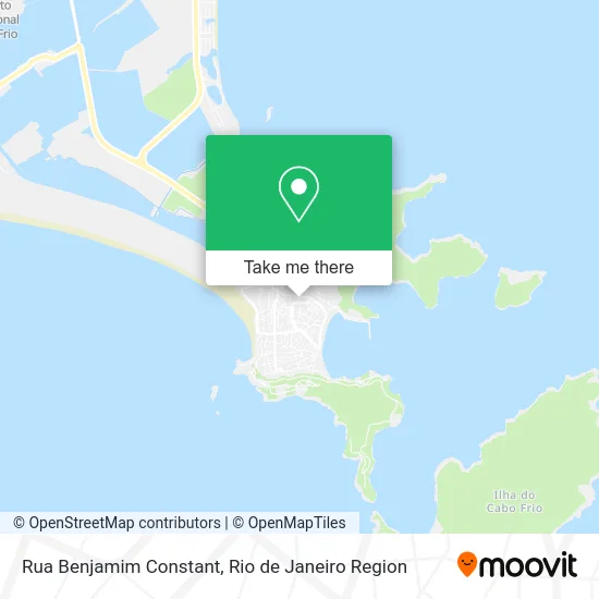 Rua Benjamim Constant map