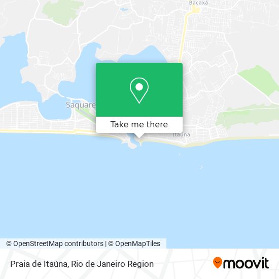 Mapa Praia de Itaúna