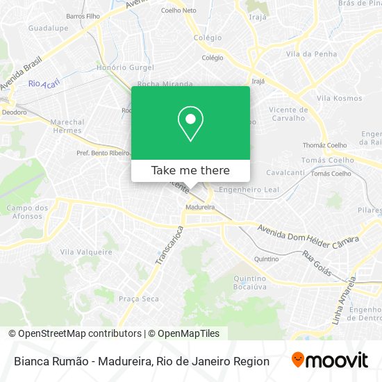 Bianca Rumão - Madureira map