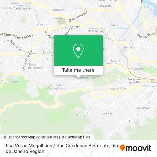 Mapa Rua Verna Magalhães / Rua Condessa Belmonte