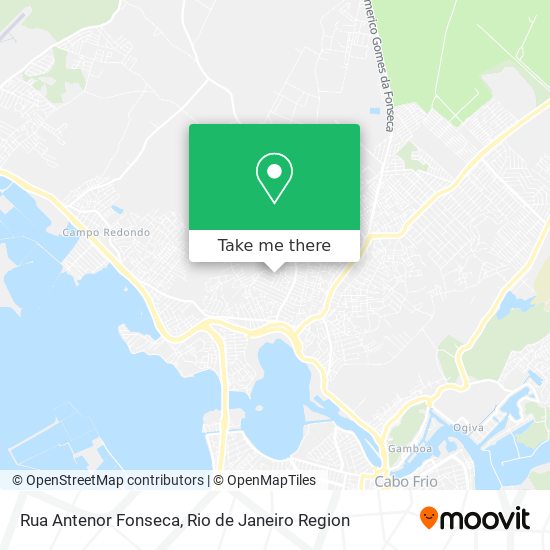 Mapa Rua Antenor Fonseca