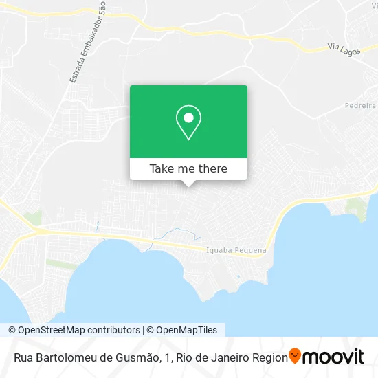 Rua Bartolomeu de Gusmão, 1 map