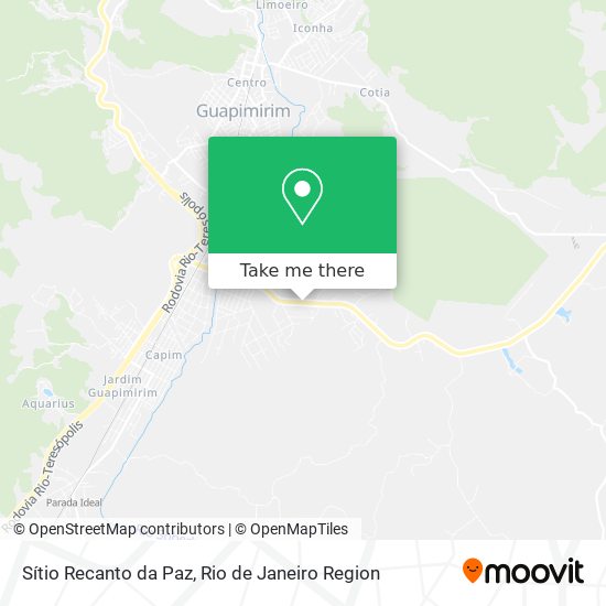 Sítio Recanto da Paz map