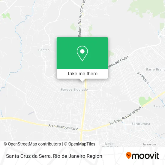 Santa Cruz da Serra map