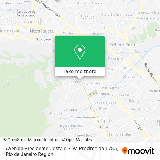 Avenida Presidente Costa e Silva Próximo ao 1785 map