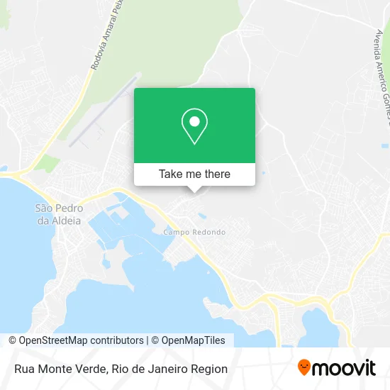 Rua Monte Verde map