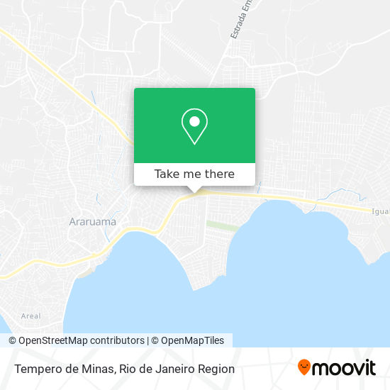 Tempero de Minas map