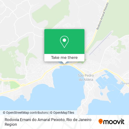 Rodovia Ernani do Amaral Peixoto map