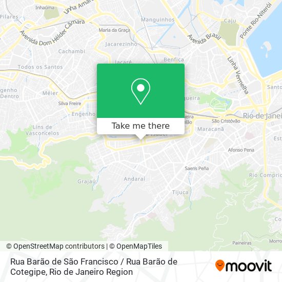 Mapa Rua Barão de São Francisco / Rua Barão de Cotegipe