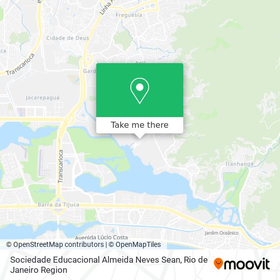 Mapa Sociedade Educacional Almeida Neves Sean