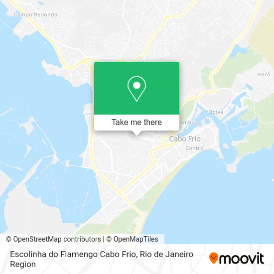 Escolinha do Flamengo Cabo Frio map