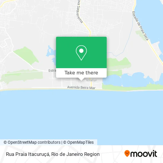 Rua Praia Itacuruçá map