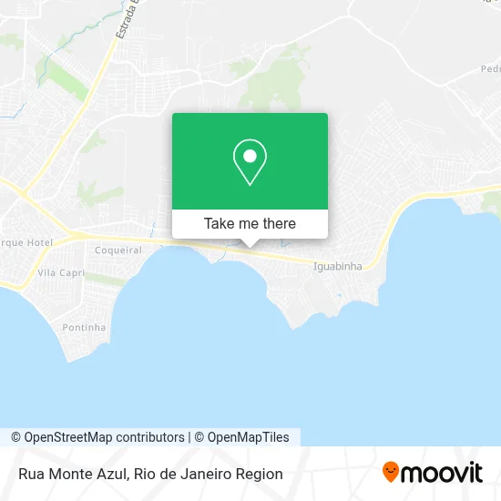 Rua Monte Azul map