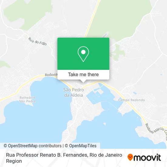 Rua Professor Renato B. Fernandes map