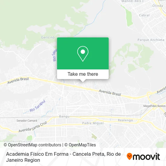Academia Físico Em Forma - Cancela Preta map