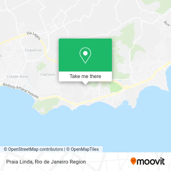 Praia Linda map