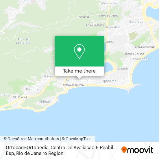 Ortocare-Ortopedia, Centro De Avaliacao E Reabil. Esp map