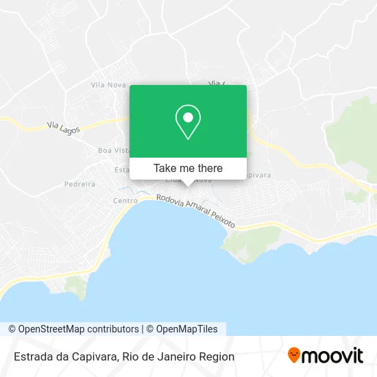 Estrada da Capivara map