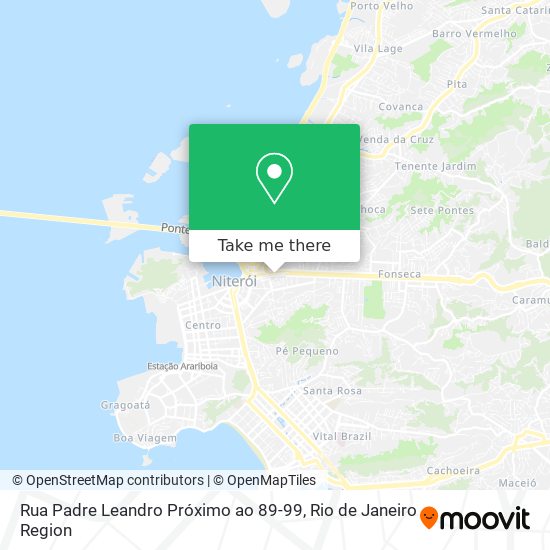 Mapa Rua Padre Leandro Próximo ao 89-99