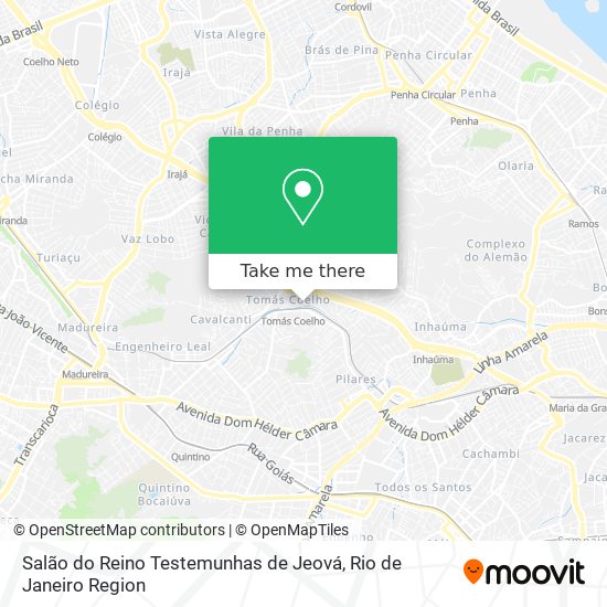 Salão do Reino Testemunhas de Jeová map