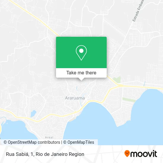 Rua Sabiá, 1 map