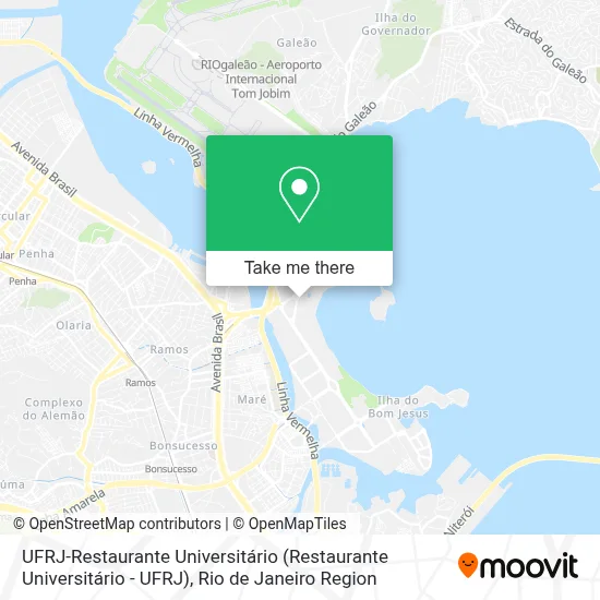 UFRJ-Restaurante Universitário map