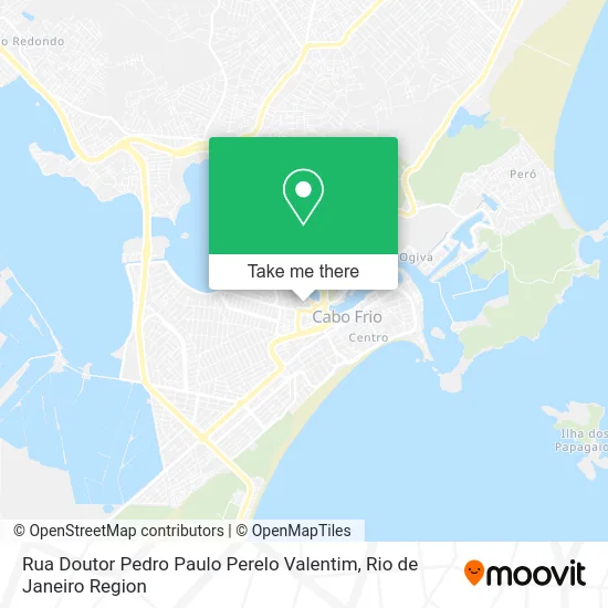 Rua Doutor Pedro Paulo Perelo Valentim map